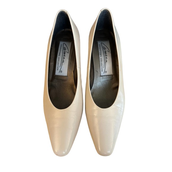 Caressa Crosstown Collection Women's Cream Pumps Size 7.5M - Picture 2 of 10